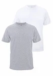 Fruit of the Loom T-Shirt (Packung, 2-tlg) Grau/Hellgrau/Weiß/Silber
