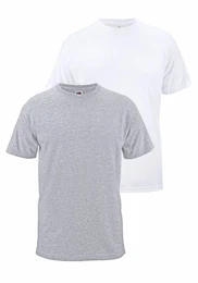 T-Shirt (Packung, 2-tlg) aus reiner Baumwolle