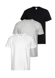 Fruit of the Loom T-Shirt mit Rundhalsausschnitt Grau/Hellgrau/Weiß/Schwarz/Dunkelgrau/Silber