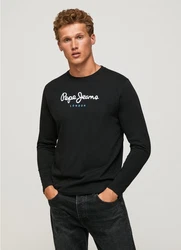Pepe Jeans Langarmshirt Eggo Dunkelblau/Rot