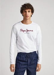 Pepe Jeans Langarmshirt Eggo Beige/Grün/Rosa/Blau/Weiß/Grau/Braun/Rot/Creme