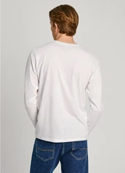 Pepe Jeans Langarmshirt Eggo Beige/Grün/Rosa/Blau/Weiß/Grau/Braun/Rot/Creme
