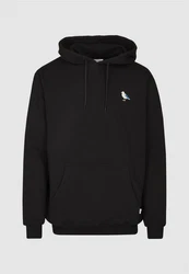 Cleptomanicx Kapuzensweatshirt Hooded Embro Gull 2 schwarz