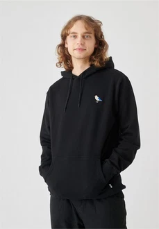 Cleptomanicx Kapuzensweatshirt Hooded Embro Gull 2 schwarz