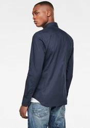 G-STAR Langarmhemd Dressed Super Slim marine