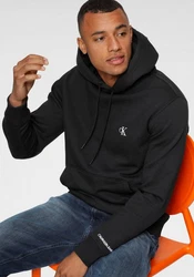 Calvin Klein Jeans Kapuzensweatshirt CK ESSENTIAL HOODIE Schwarz/Dunkelbraun/Khaki
