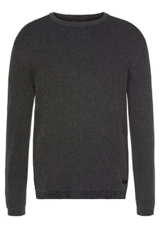 Bruno Banani Strickpullover Dunkelgrau/Grau/Schwarz