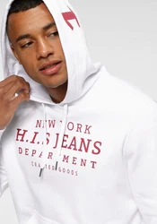 H.I.S Kapuzensweatshirt mit Print und Badge 