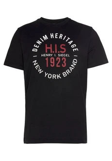 H.I.S Rundhalsshirt schmale Passform mit Print