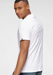 H.I.S Rundhalsshirt schmale Passform mit Print Creme/Weiß/Dunkelrot/Rot