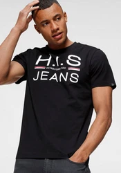 H.I.S Rundhalsshirt (2er-Pack) Schwarz/Dunkelgrau