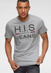 H.I.S Rundhalsshirt (2er-Pack) Schwarz/Dunkelgrau