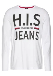 Langarmshirt Langarm, schmaler Basic-Schnitt, bedrucktes Design