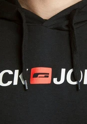 Jack & Jones Hoodie Corp Sweat Hood Kapuzen Sweatshirt Jumper Reg Fit (3477) melone/schwarz/weiß