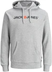 Jack & Jones Hoodie Corp Sweat Hood Kapuzen Sweatshirt Jumper Reg Fit (3477) Grau/Hellblau/Hellgrau/Schwarz/Rot