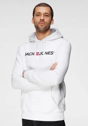 Jack & Jones Hoodie Corp Sweat Hood Kapuzen Sweatshirt Jumper Reg Fit (3477) Schwarz/Weiß/Hellblau/Creme/Blau/Rot