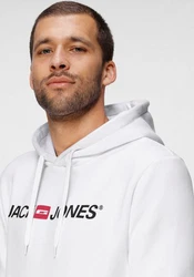 Jack & Jones Hoodie Corp Sweat Hood Kapuzen Sweatshirt Jumper Reg Fit (3477) Schwarz/Weiß/Hellblau/Creme/Blau/Rot