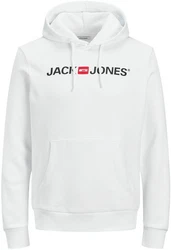Jack & Jones Hoodie Corp Sweat Hood Kapuzen Sweatshirt Jumper Reg Fit (3477) Schwarz/Weiß/Hellblau/Creme/Blau/Rot