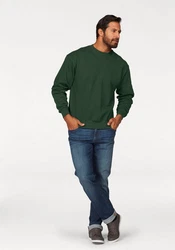 Fruit of the Loom Sweatshirt im Design Dunkelgrün/Grün