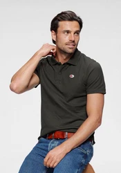 KangaROOS Poloshirt Kurzarm Dunkelgrün/Khaki/Dunkelgrau