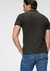 KangaROOS Poloshirt Kurzarm Dunkelgrün/Khaki/Dunkelgrau