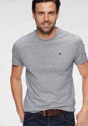 KangaROOS T-Shirt Kurzarm Rundhals Grau/Hellgrau/Rosa