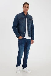 Blend Jeansjacke (1-St) Dunkelblau/Hellblau/Blau
