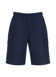 Trigema Jerseyhose Cargo-Bermuda blau/navy