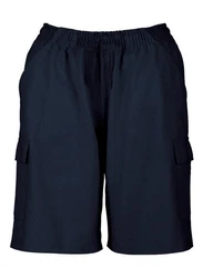 Trigema Jerseyhose Cargo-Bermuda blau/navy