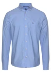 FYNCH-HATTON Langarmhemd mit Button-Down-Kragen Hellblau/Blau
