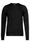 OLYMP Rundhalspullover Strick Casual Schwarz