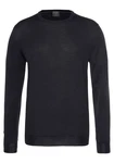 OLYMP Rundhalspullover Strick Casual Dunkelblau/Schwarz/Dunkelgrau