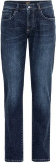 camel active 5-Pocket Jeans Woodstock Denim Dunkelblau/Blau/Hellblau