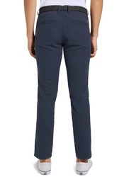 TOM TAILOR Denim Chinohose Strukturierte mit Gürtel Dunkelblau/Grau/Hellblau/Blau