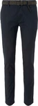 TOM TAILOR Denim Chinohose Strukturierte mit Gürtel Dunkelblau/Grau/Hellblau/Blau TOM TAILOR Denim Chinohose Strukturierte mit Gürtel Dunkelblau/Grau/Hellblau/Blau
