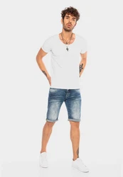 Red Bridge Herren Jeans Shorts Kurze Hose Denim Bermuda Stretch Capri Basic 