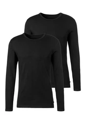 H.I.S Langarmshirt (Packung) Schwarz/Dunkelgrau
