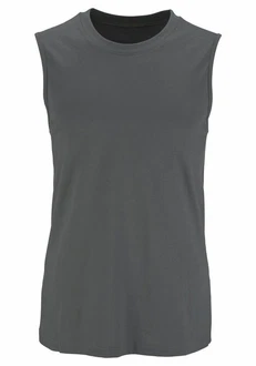 H.I.S Muscleshirt mit Rundhalsausschnitt (Packung 3-tlg) Dunkelgrau/Hellgrau/Grau