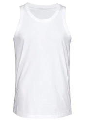 H.I.S Tanktop Unterhemd Herren 3-tlg Rundhals Weiß/Creme