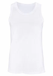 H.I.S Tanktop Unterhemd Herren 3-tlg Rundhals Weiß/Creme