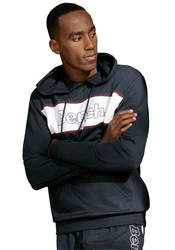 Bench Loungewear Hoodie Langarm Sweatshirt Dunkelblau/Hellblau/Blau