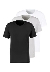 Bruno Banani T-Shirt mit Rundhals-Ausschnitt Weiß/Creme