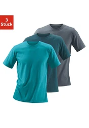 H.I.S T-Shirt (Packung, 3-tlg)  Blau/Türkis/Dunkelblau