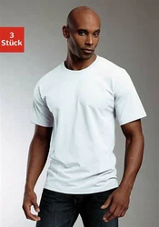 H.I.S T-Shirt (Packung, 3-tlg)  Weiß/Schwarz/Creme/Grau