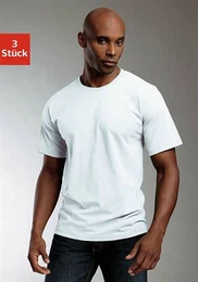 T-Shirt (Packung, 3-tlg) aus Baumwolle perfekt als Unterziehshirt
