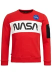 RedBridge Sweatshirt McKinney NASA Print Astronauten-Look Rot