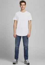 Jack & Jones T-Shirt JJENoa TEE SS CREW NECK weiß