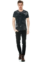 Rusty Neal T-Shirt Schwarz/Hellblau