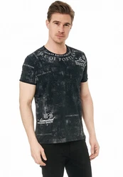 Rusty Neal T-Shirt Schwarz/Hellblau