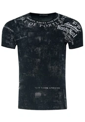 Rusty Neal T-Shirt Schwarz/Hellblau